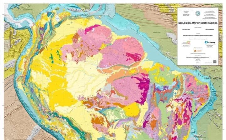 Actualización del Mapa geológico de Suramérica