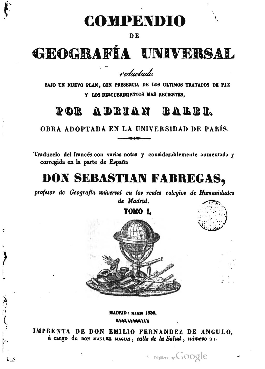 Compendio de Geografía Universal