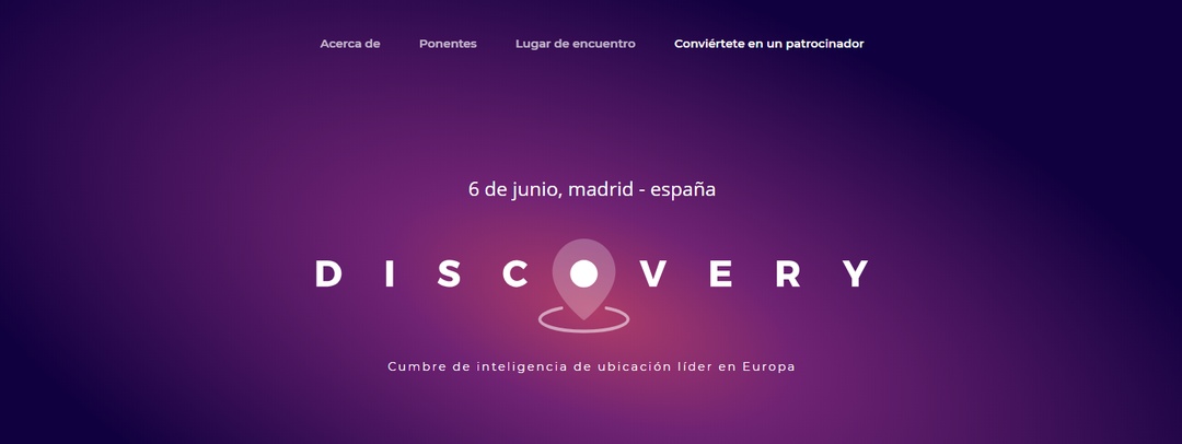Discovery: Europe's leading Location Intelligence Summit