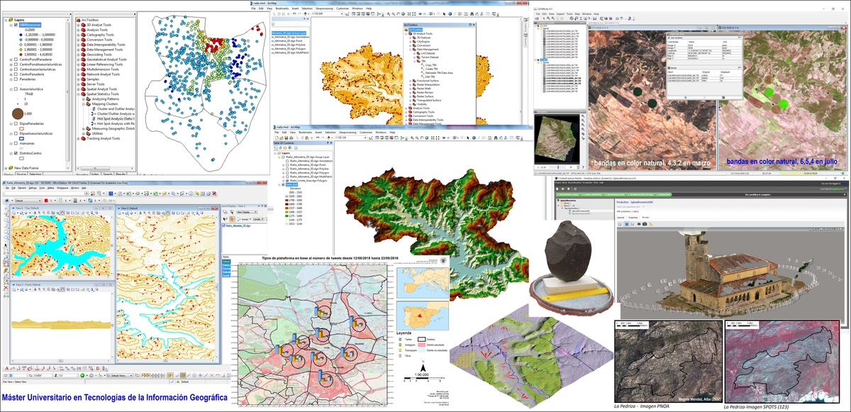 Imagen decorativa del Máster Universitario en Tecnologías de la Información Geográfica de la UCM