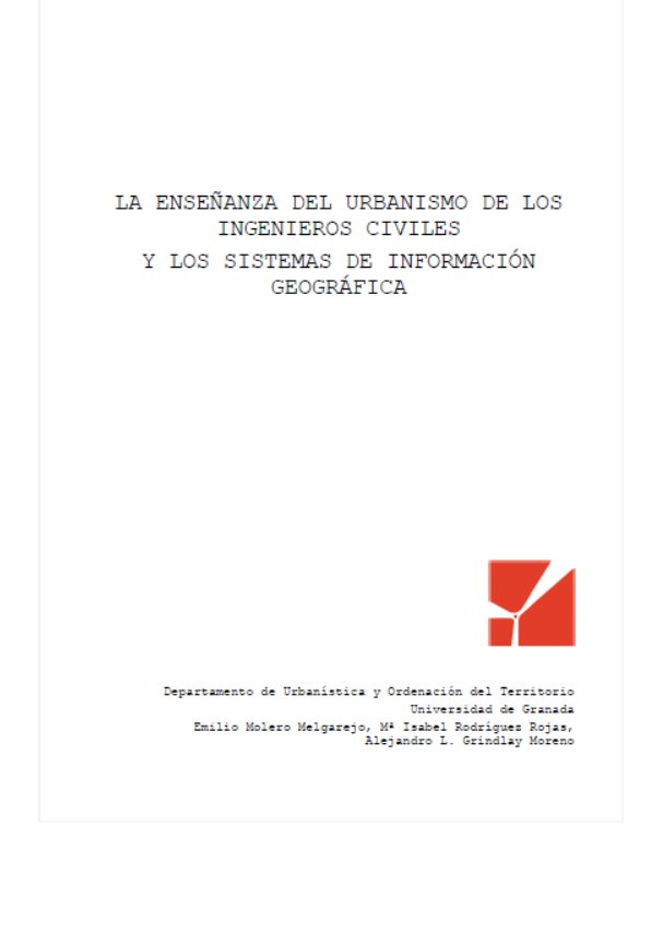 La enseñanza del urbanismo de los ingenieros civiles y los SIG