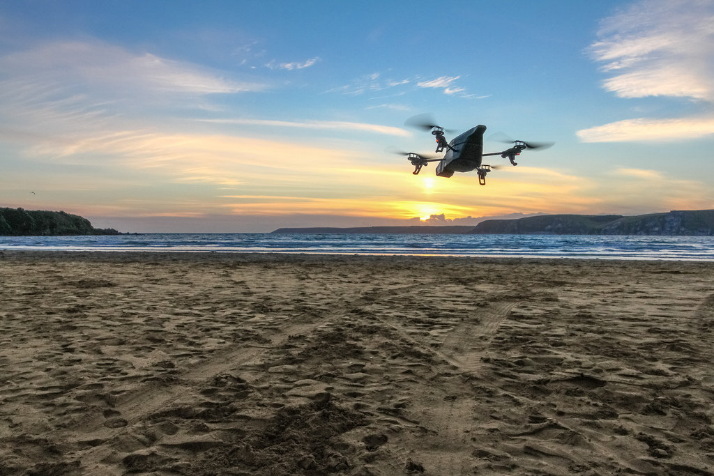 Flight at sunset. Foto por myfrozenlife