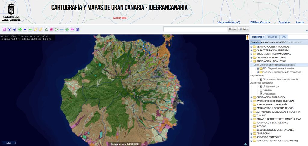 Geoportal de la IDEGranCanaria