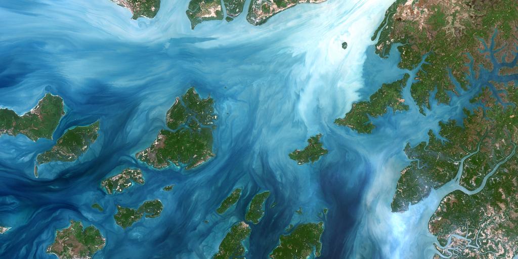 Imagen Landsat de Nueva Guinea procesada con Landsat util
