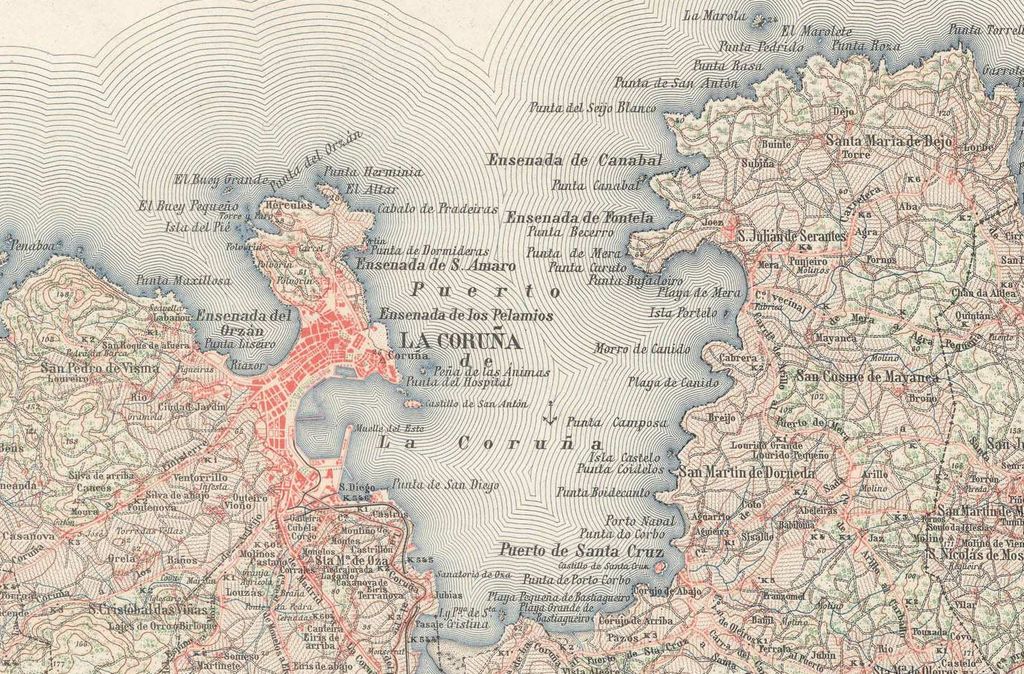 La Coruña Hoja 0021 IGN 1933